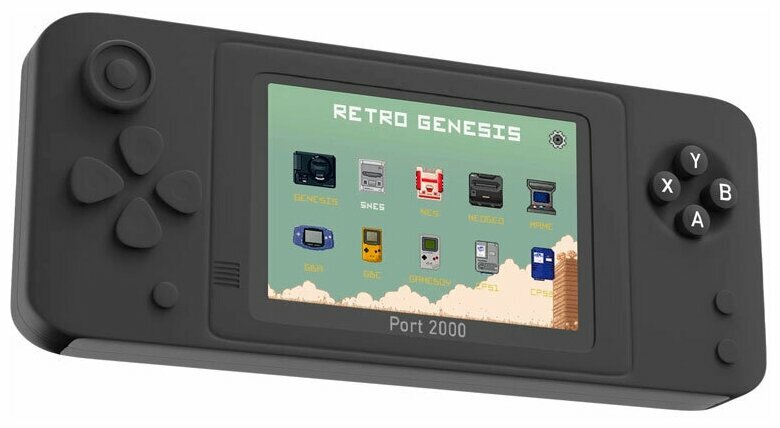 Игровая портативная консоль Retro Genesis Port 2000 Black + 3000 игр