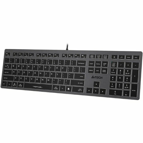 A4Tech Fstyler FX60 USB Slim Multimedia LED Grey-White 403300₽