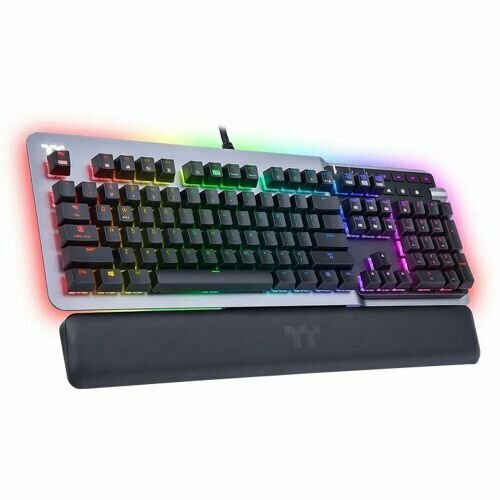 Клавиатура Thermaltake ARGENT K5 RGB Cherry MX Silver USB 18м серебристая 2060900₽