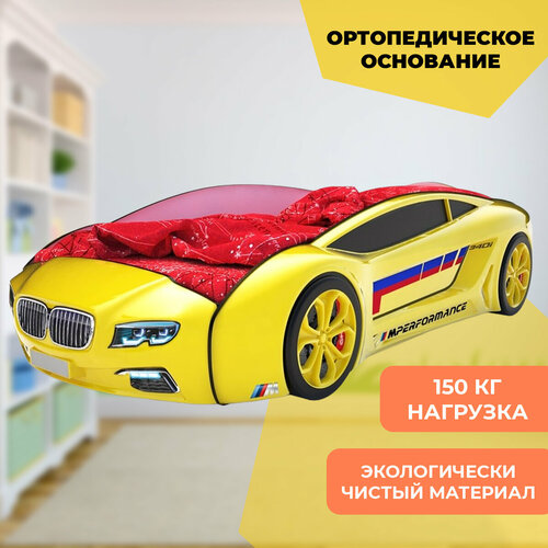Кровать-машина жёлтая Roadster 