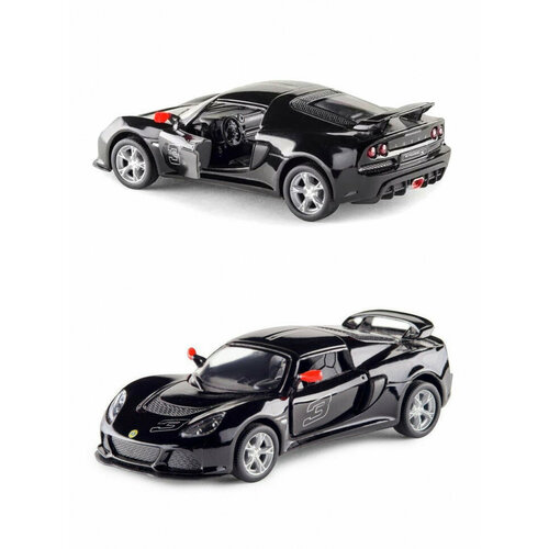 Металлическая машинка Kinsmart 1:32 «2012 Lotus Exige S» инерционная, чёрная KT5361D-1