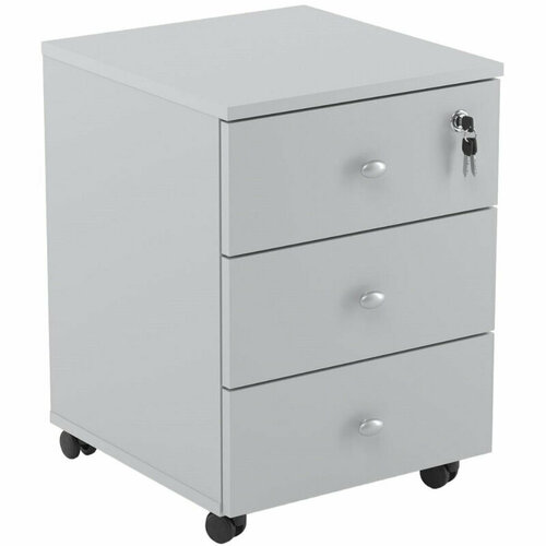 Тумба подкатная Easy Standard серый 400x420x530 мм 3 ящика, 1696712