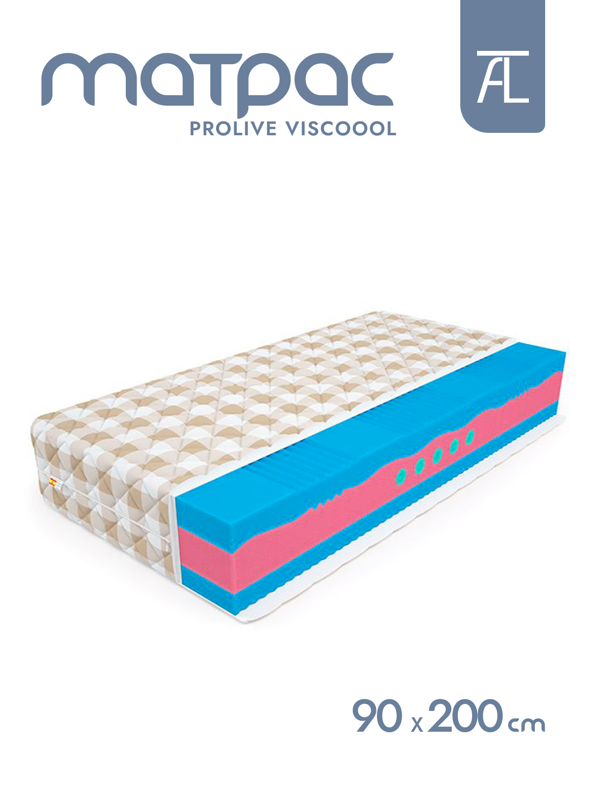 Матрас ProLive Viscoool BioLife Mr.Mattress, 90х200 см