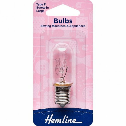 Лампочка для швейных машин вкручивающаяся длинная 22 x 65mm - 78x2 12 длинная HEMLINE 131 L 327₽
