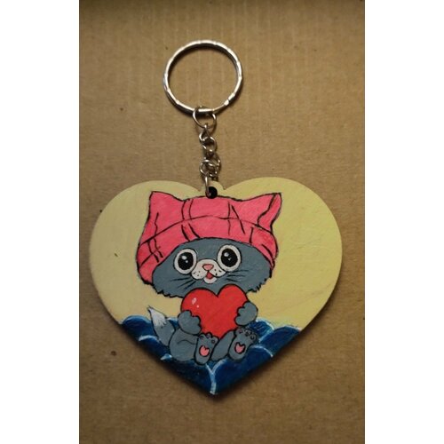 Брелок, гладкая фактура, 5 шт., розовый