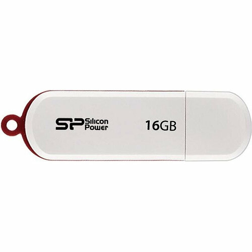 Флеш-память Silicon Power LuxMini 320 16Gb/USB 2.0/Белый (SP016GbUF2320V1W)