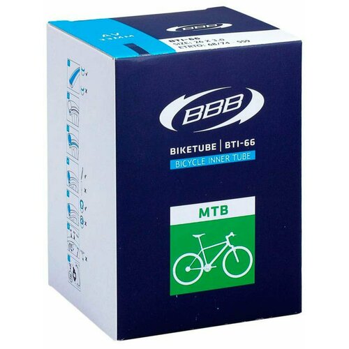 BTI-66 Камера BBB 26x3.00 FV 48mm presta (велониппель) велокамера bbb 2023 biketube 27 5x2 8 3 0 fv 48mm black