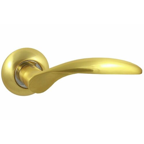 Дверная ручка межкомнатная Vantage V20C на круглой розетке SB матовое золото ручка дверная межкомнатная vantage v34sg sl на круглой розетке матовое золото