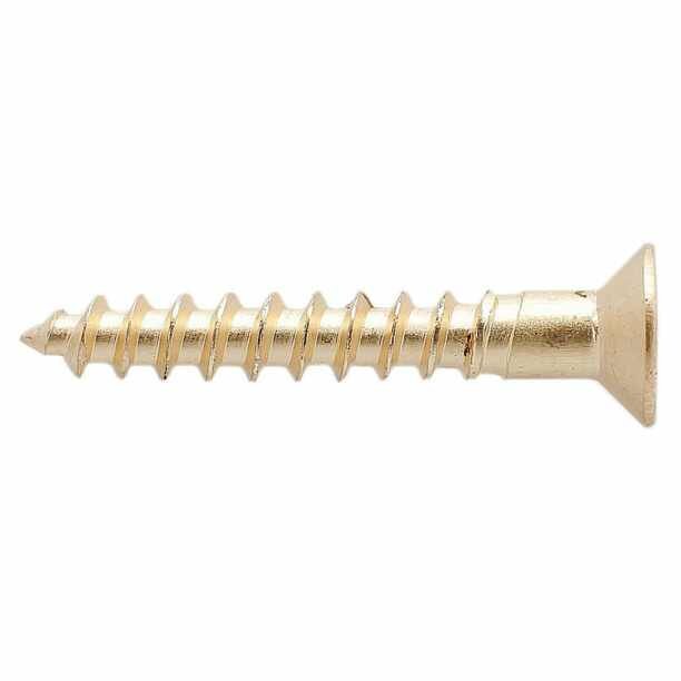 фото Шурупы по дереву с потайной головкой европартнер 4х35 мм 15 шт латунь DIN 7997