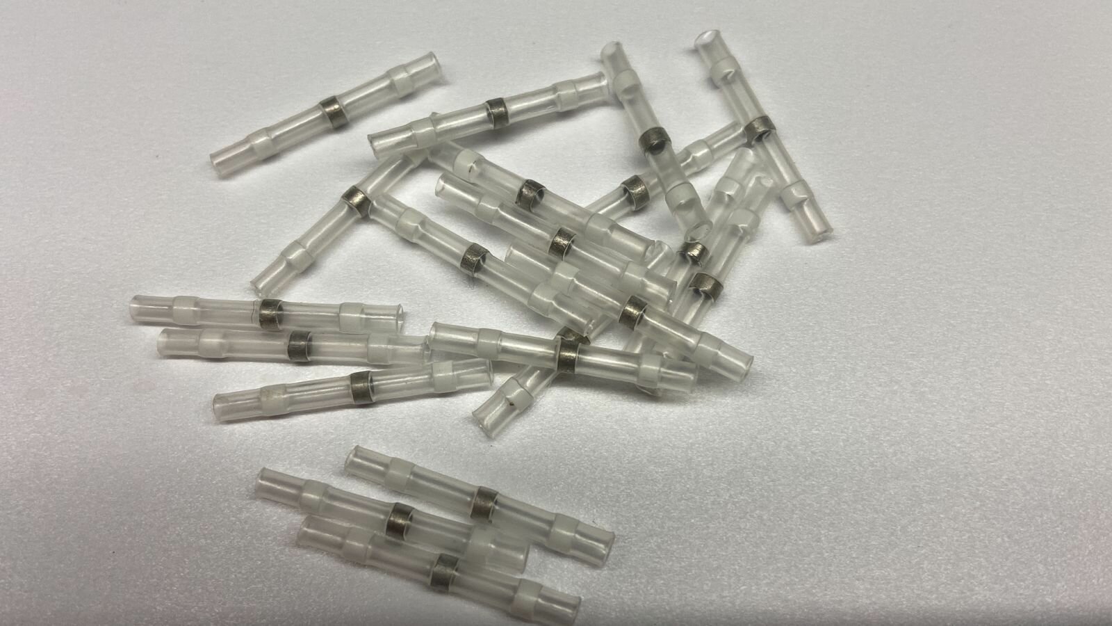 фото Гильза соединительная с оловом 0,25-0,34мм белый (26-24 AWG) (1шт)