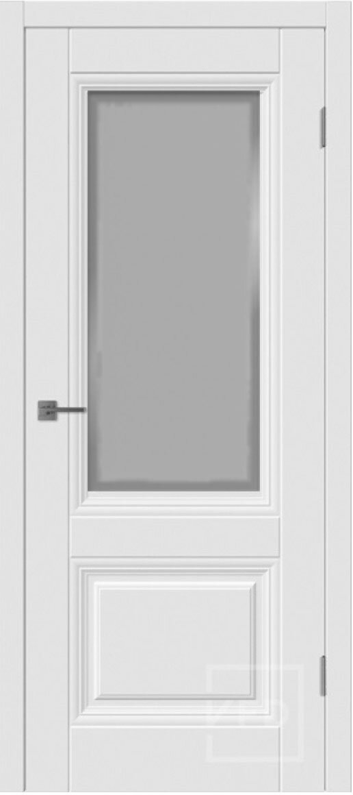 Межкомнатная дверь ВФД Барселона 2 со стеклом эмаль белая