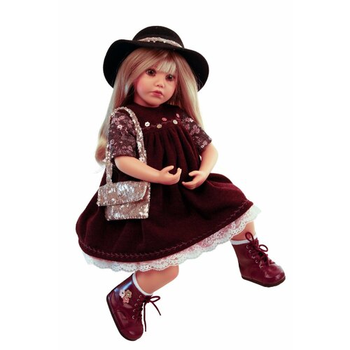 Кукла Schildkrot Carolina von Sybille Sauer (Шильдкрет Каролина в шляпке от Сибил Зауэр)