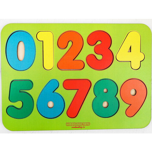 Развивающий деревянный пазл-вкладыш 