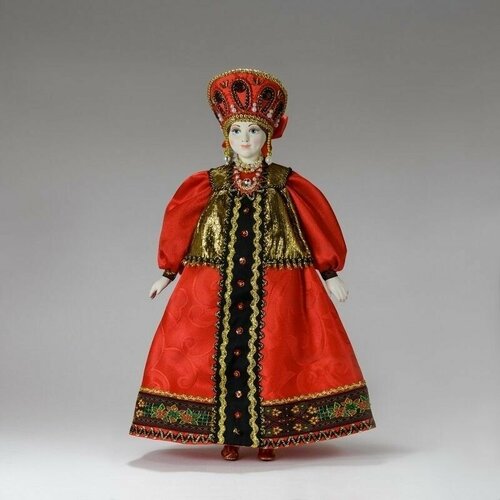 Интерьерная кукла в русском праздничном костюме