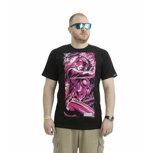 Футболка Комета, размер 46, черный