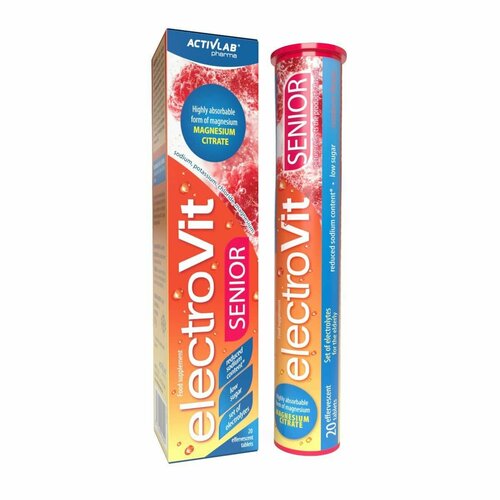 фото Activlab, electrovit senior (tube/20 tabl.) (малина)