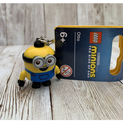 Брелок LEGO Minions Otto, металл, синий