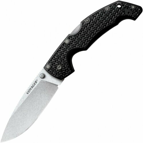 подставка под шип cold ray spike protector 1 large black 4 шт Нож складной Cold Steel Voyager Large, Drop Point Blade