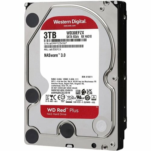 Жесткий диск 35 WESTERN DIGITAL WD Red 3 ТБ SATA III 128 Mb 5400 rpm WD30EFZX 1498000₽