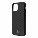 Карбоновый чехол Mercedes Dynamic Real Carbon Hard для iPhone 12 mini, черный - изображение