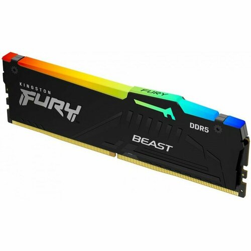 Kingston Модуль памяти 16GB 6000MT s DDR5 CL40 DIMM FURY Beast RGB KF560C40BBA-16 1069500₽