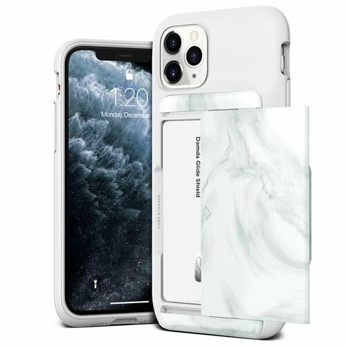 Чехол VRS Design Damda Glide Shield для iPhone 11 Pro White Marble 907529 чехол vrs design damda glide shield для iphone 11 pro white pink blue