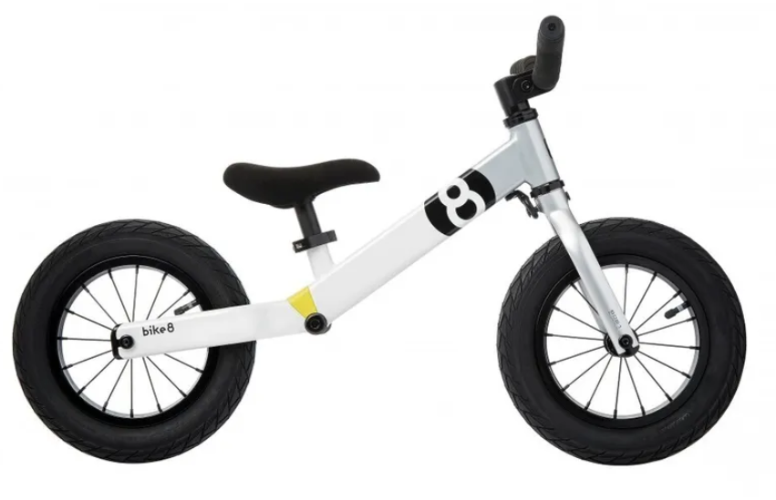 Беговел детский Bike8 - Suspension - Pro (White-Silver)