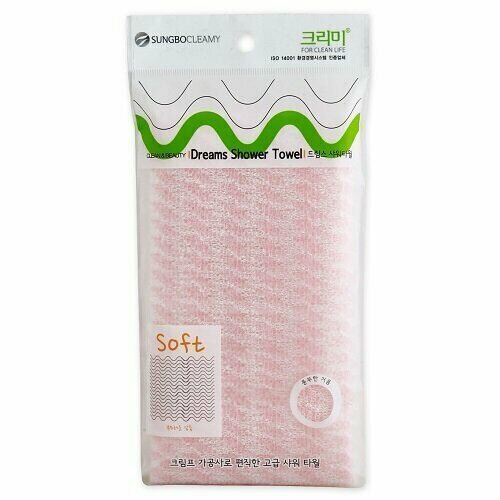 Мочалка для душа SungBo Cleamy Clean & Beauty Dreams Shower Towel (средняя) мочалка для душа 28 x 90 средней жесткости daily shower towel корея sungbo cleamy