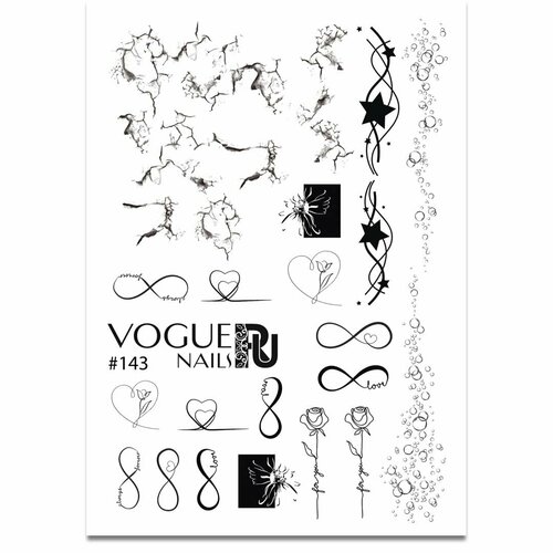 набор vogue nails слайдер дизайн 169 2 шт Слайдер-дизайн Vogue Nails №143, арт. СЛ143