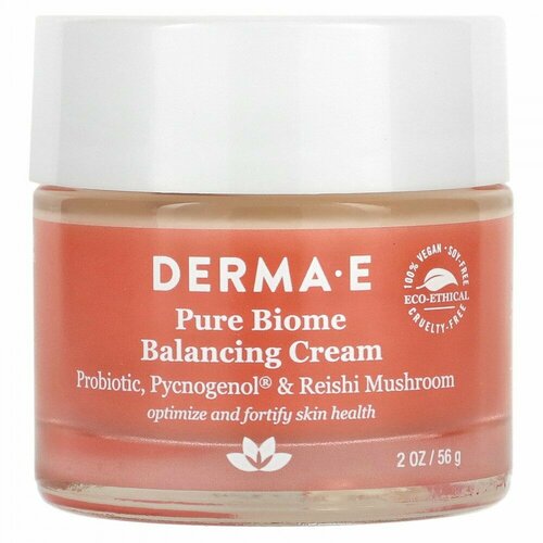 DERMA E, Pure Biome Balancing Cream, 2 oz (56 g)