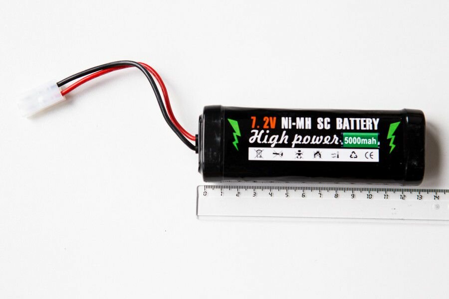 Аккумулятор Ni-Mh Spard 5000mAh, 7,2V, Tamiya