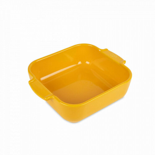 Форма для запекания квадратная, 21 х 21 см, 1.1 л, керамика, желтый 61470_P Saffron Yellow