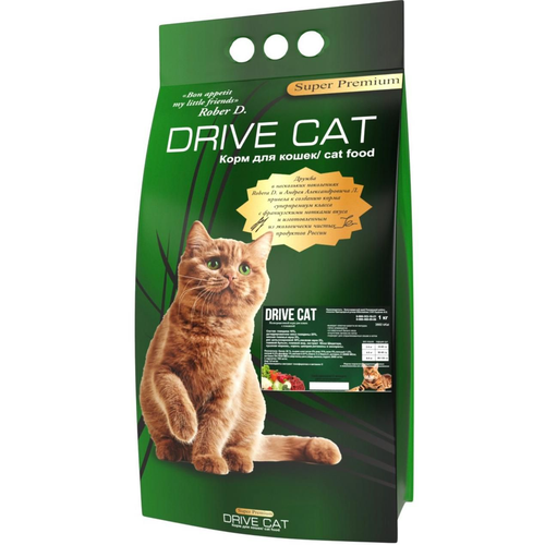 Сухой корм для кошек Drive Cat с говядиной (1 кг)