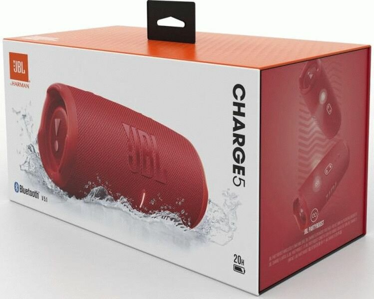 Портативная колонка JBL Charge 5, 30Вт, серый [jblcharge5gry] - фото №2