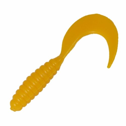 фото Приманка силиконовая manns твистер #жёлтый (20 шт) mann's