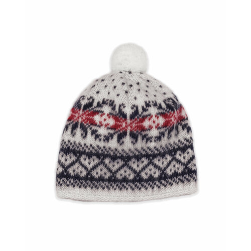 фото Шапка freyja, размер 56/60, красный, белый