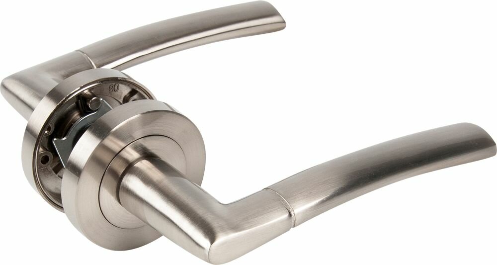 Дверные ручки Inspire Eina шлифованные без запирания алюминий 128 мм цвет никель