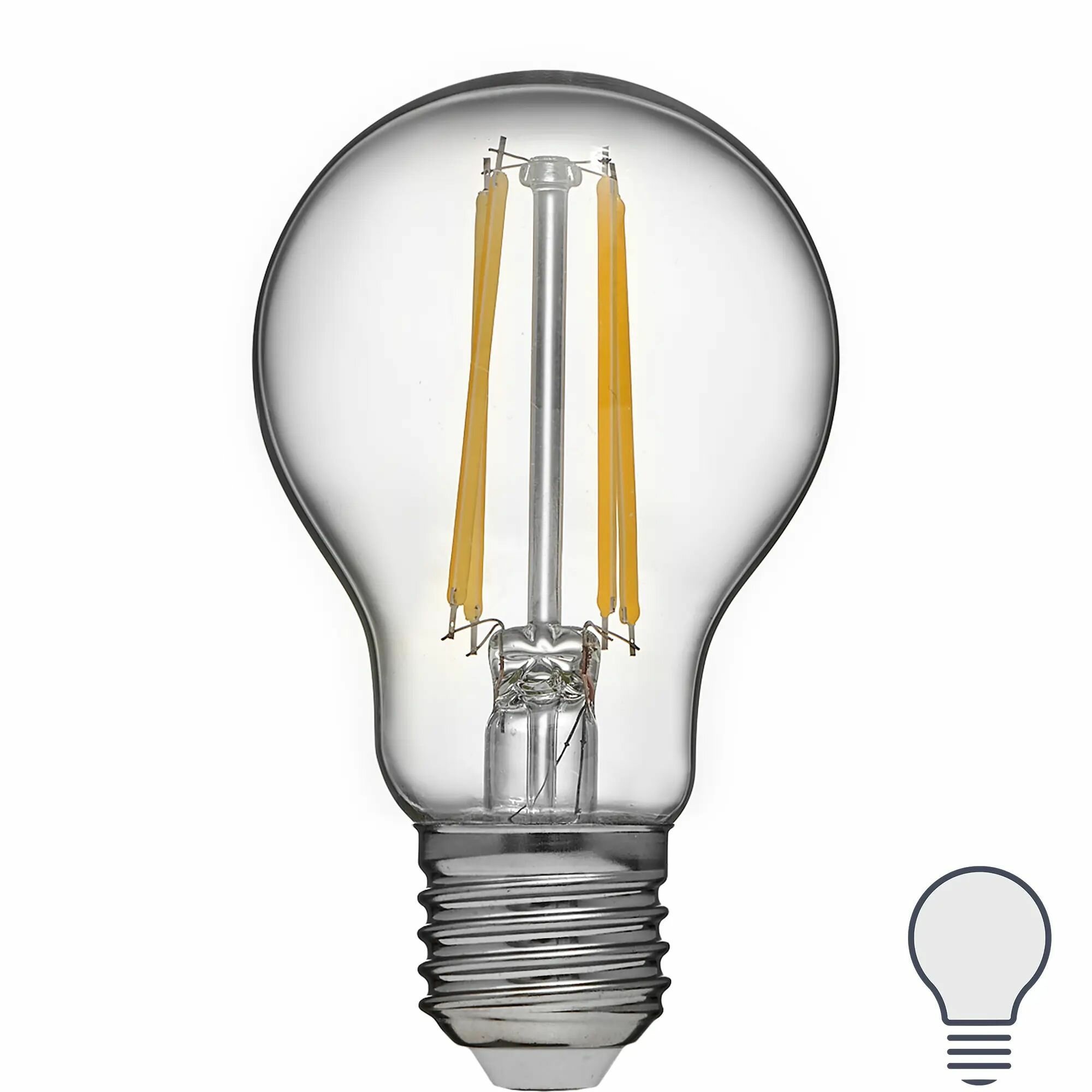 Лампа светодиодная Volpe LEDF E27 220-240 В 9 Вт груша прозрачная 1000 лм нейтральный белый свет