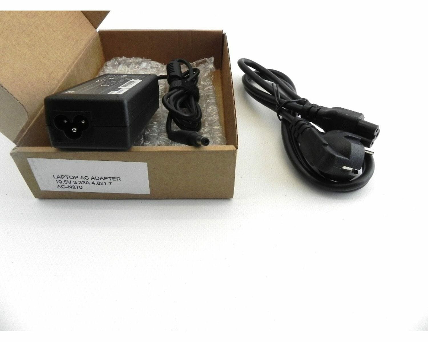 Зарядное устройство для HP 64W 19.5V 3.3A 4.8*1.7 (long) прямой штекер с кабелем питания