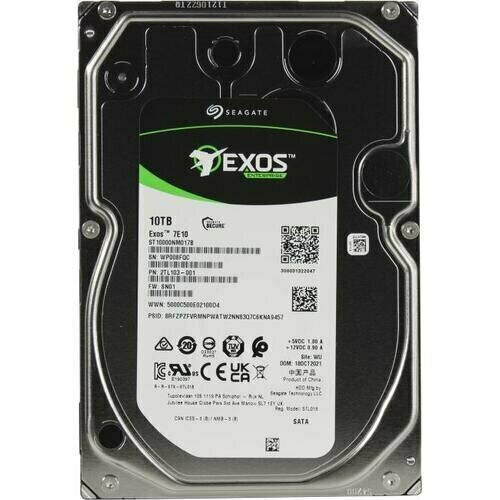 Жесткий диск Seagate Exos 7E10 ST10000NM017B жесткий диск seagate exos 7e10 10тб st10000nm017b