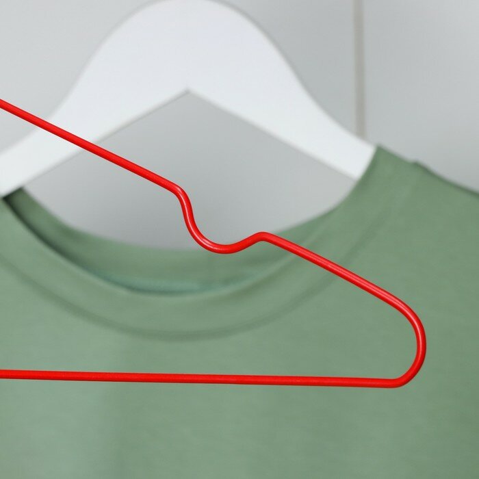 MARU Вешалка - плечики для одежды, 40×20×0,3 см, цвет красный - фотография № 3