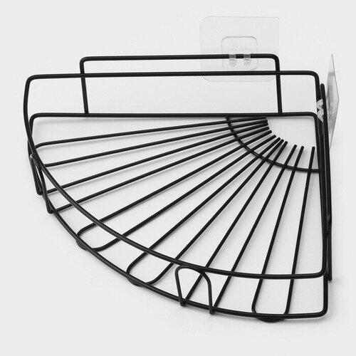 Полка угловая 3022555 см цвет чёрный 1126₽