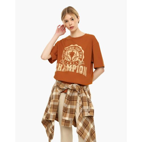 Футболка Gloria Jeans, размер S-M (42-46), коричневый