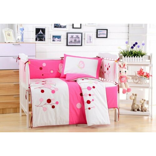 Комплект для новорожденных с бортиком для девочек