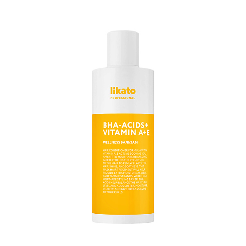 Бальзам-кондиционер для тонких, жирных волос Likato Wellness Volume BHA-Acid + Vitamin A + E 250 мл