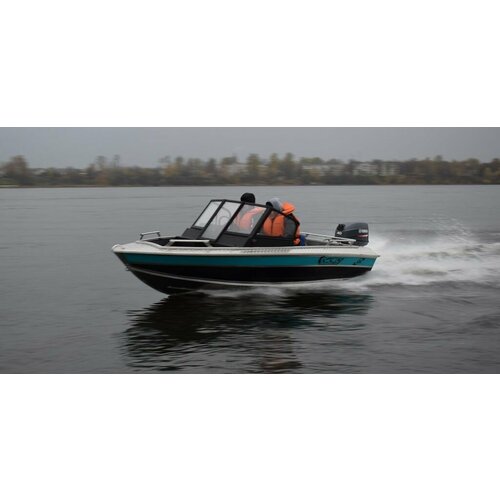 фото Тент на лодку wellboat 434 new style мастерская тентналодку.ру