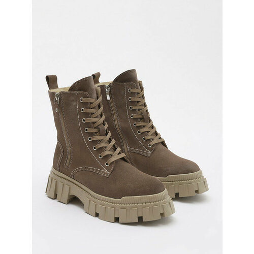 фото Ботинки берцы makfly, размер 36, бежевый