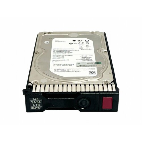 Жесткий диск HP 862127-001 4Tb 7200 SATAIII 3.5 HDD жесткий диск hp 637327 001 500gb 7200 sataiii 3 5 hdd