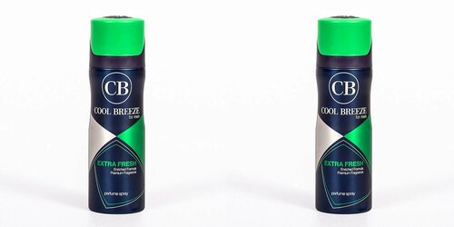 Cool Breeze Дезодорант спрей для тела мужской, Extra Fresh, 200 мл, 2 штуки