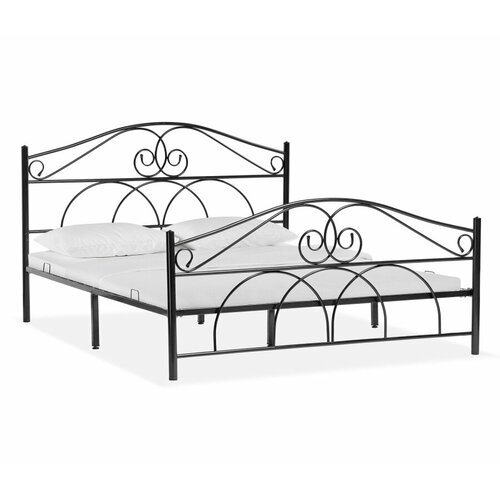 Двуспальная кровать Woodville Морика 160х200 черная